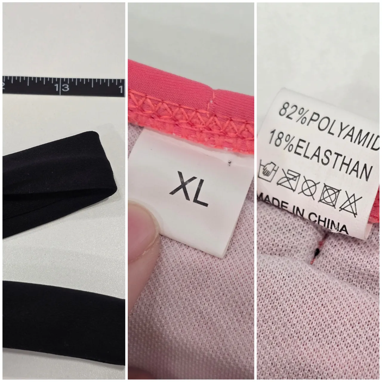 Hot Pink & Black Bikini Bottoms | Back Bow Detail XL NWT — photo 7